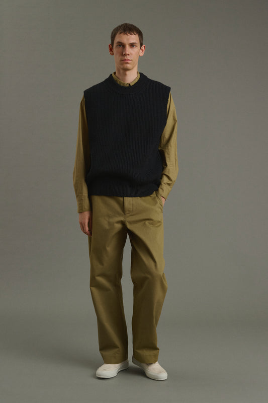 Pullover Josh - Navy/Black - Wool - Men