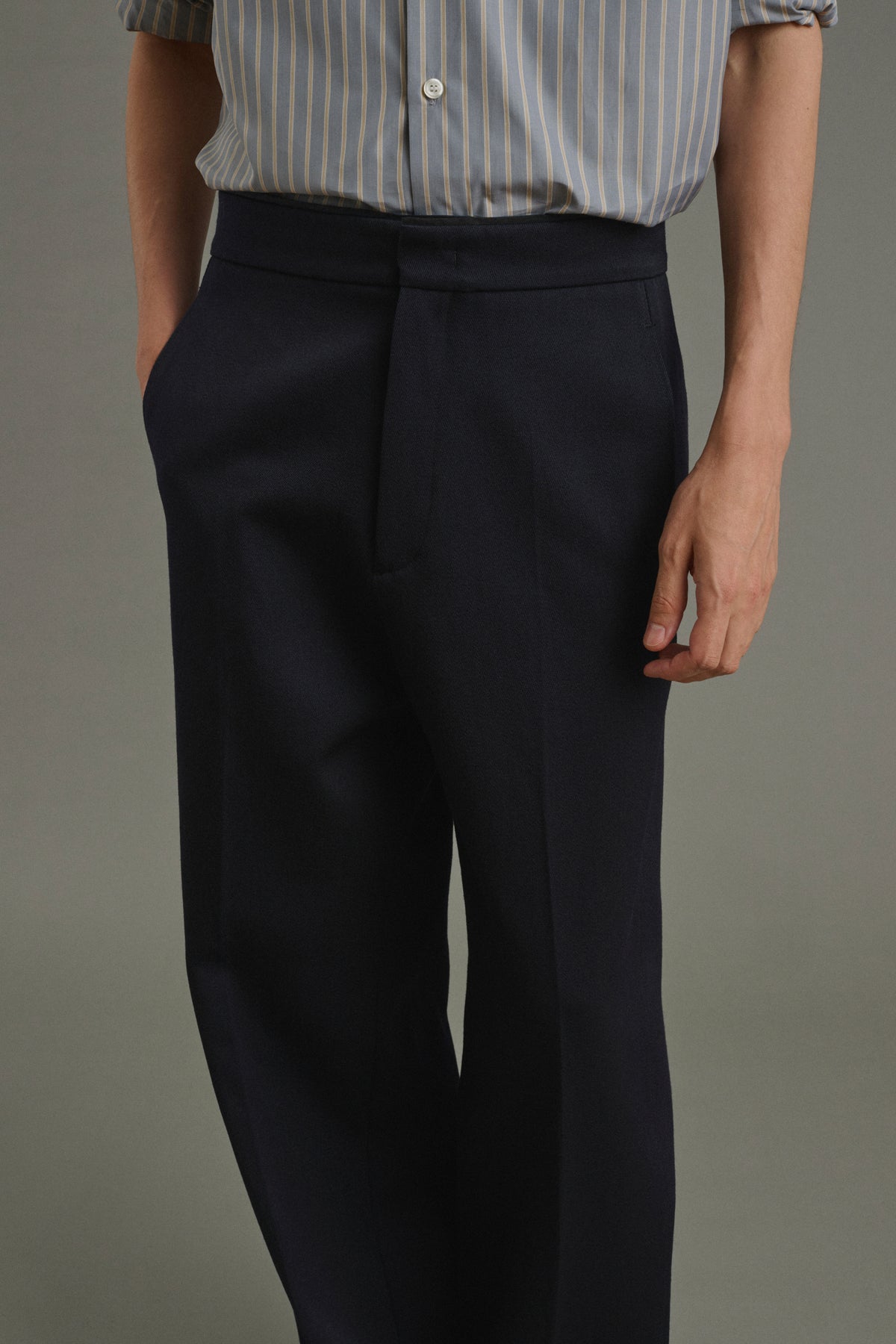 Trousers Antonin - Dark Navy - Wool - Men vue 5