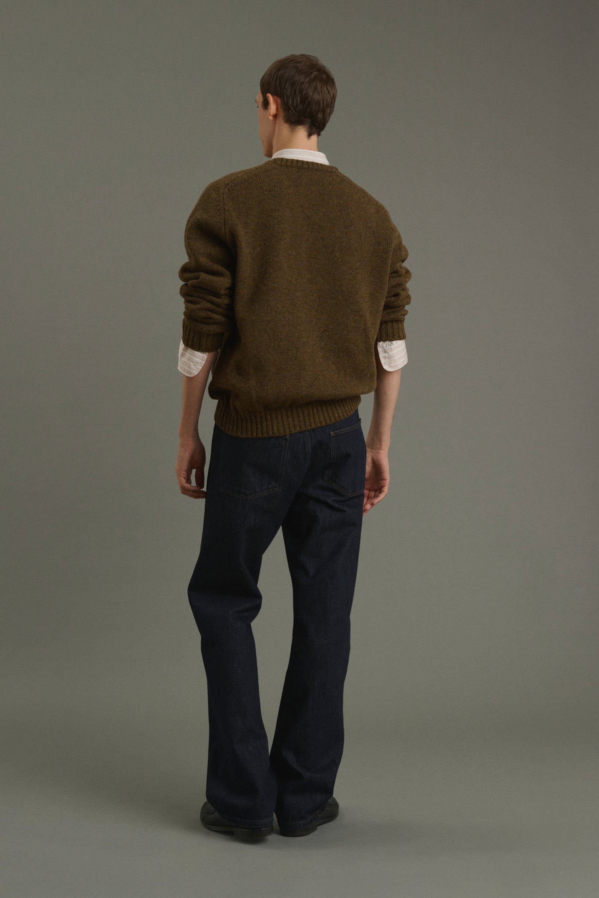 Pullover Isamu - Brown - Wool - Men vue 2