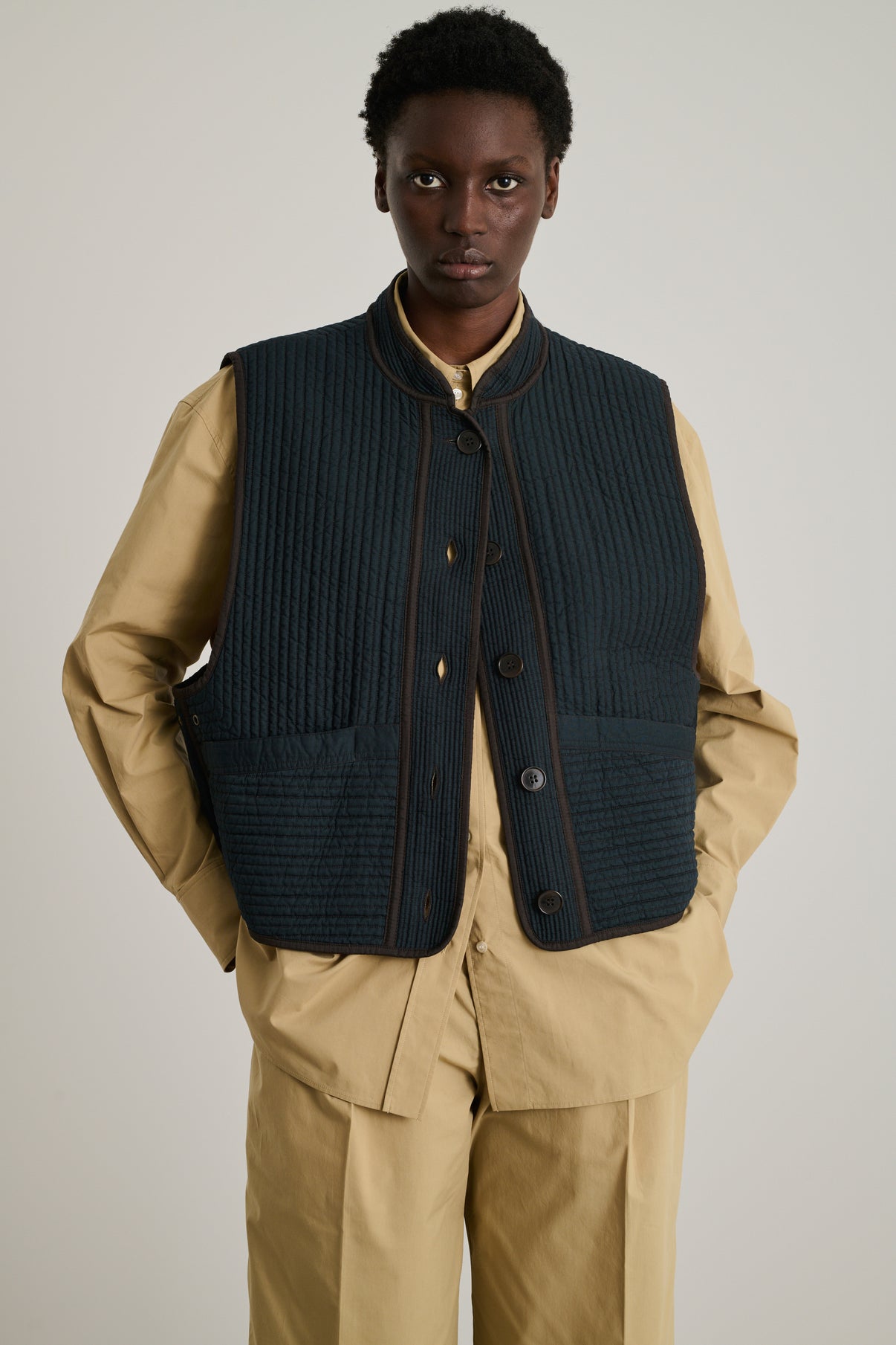 Blouson Tomari - Ardoise Foncée - Coton - Femme vue 1