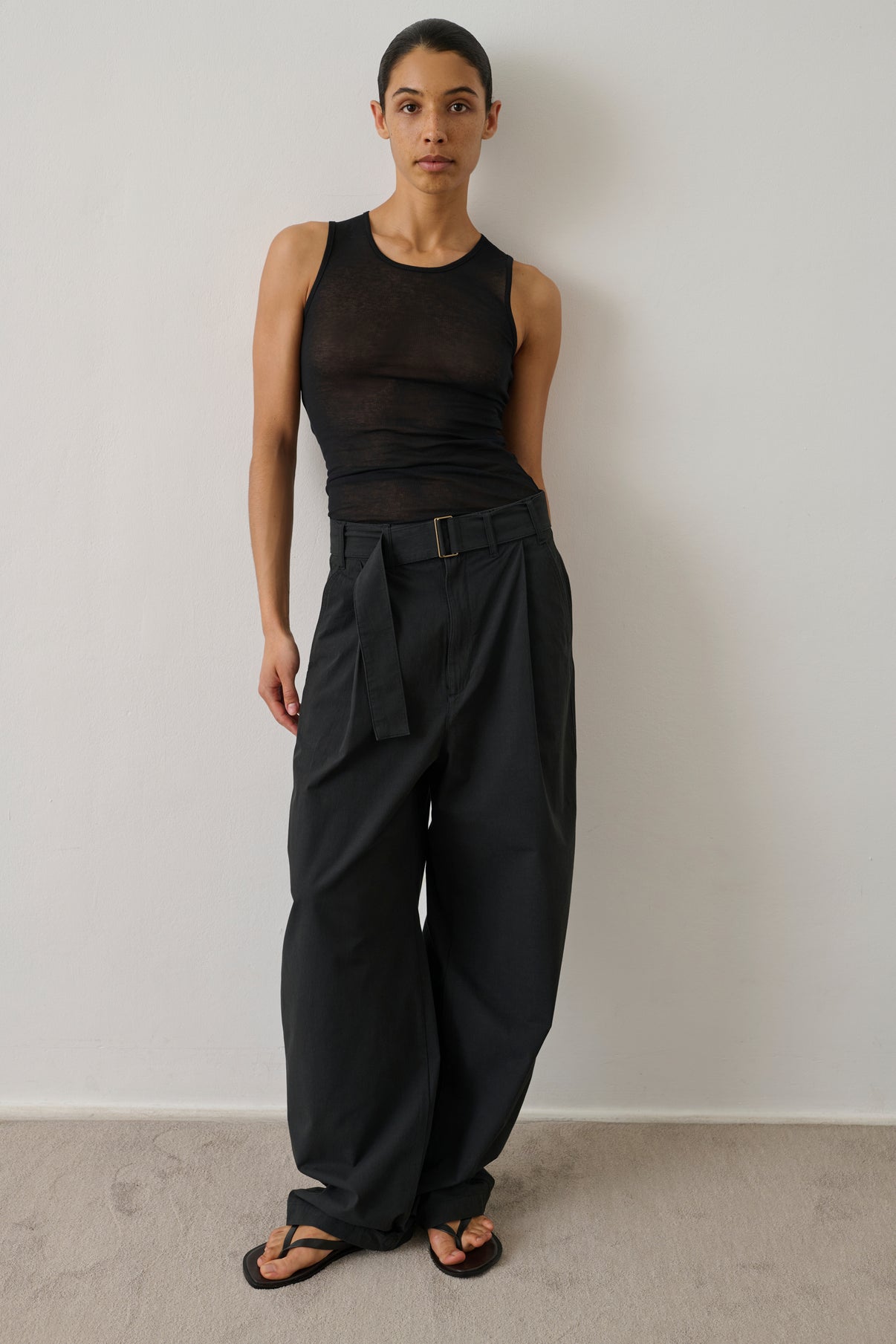Pantalon Gaby - Noir - Coton - Femme vue 1