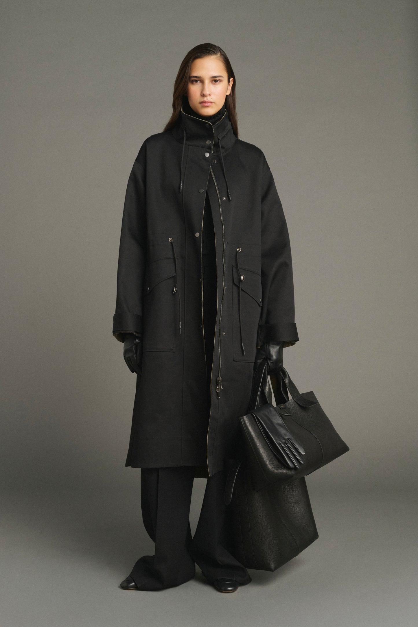 Luce coat - Black/Beige - Cotton - Women