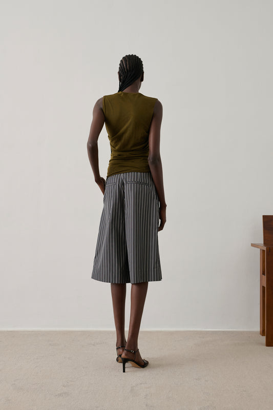 Bermuda Henna - Noir/Cardamome - Coton - Femme