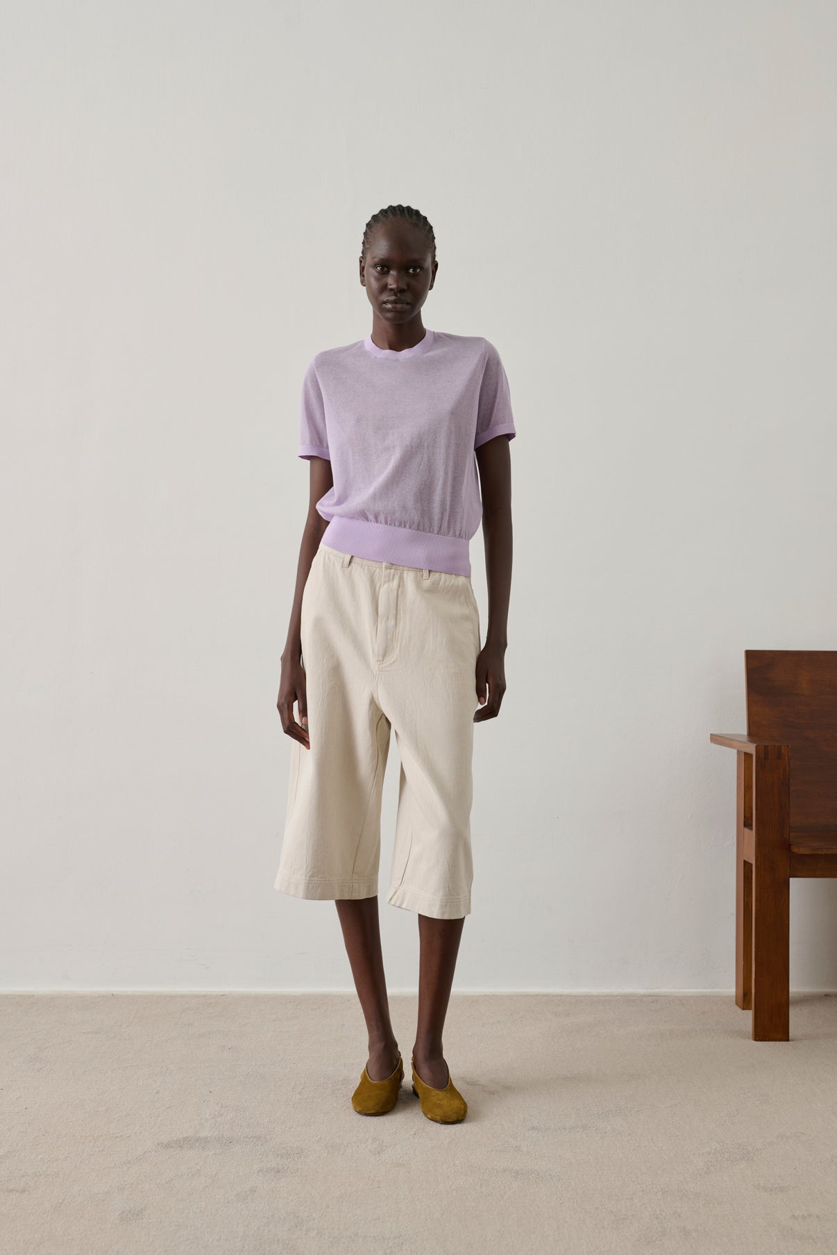 Pull Dua - Parme - Coton - Femme vue 1