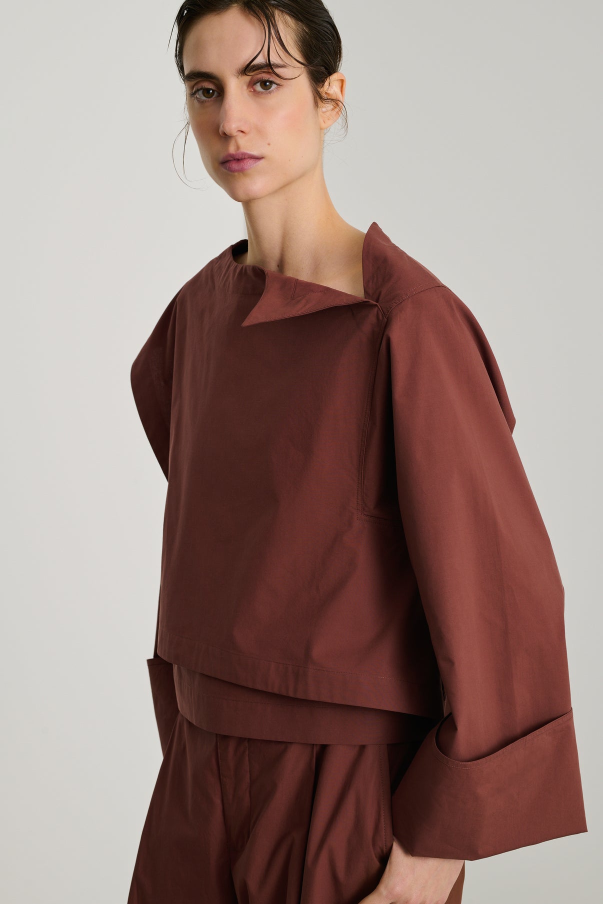 Blouse Eva - Acajou - Coton - Femme vue 1