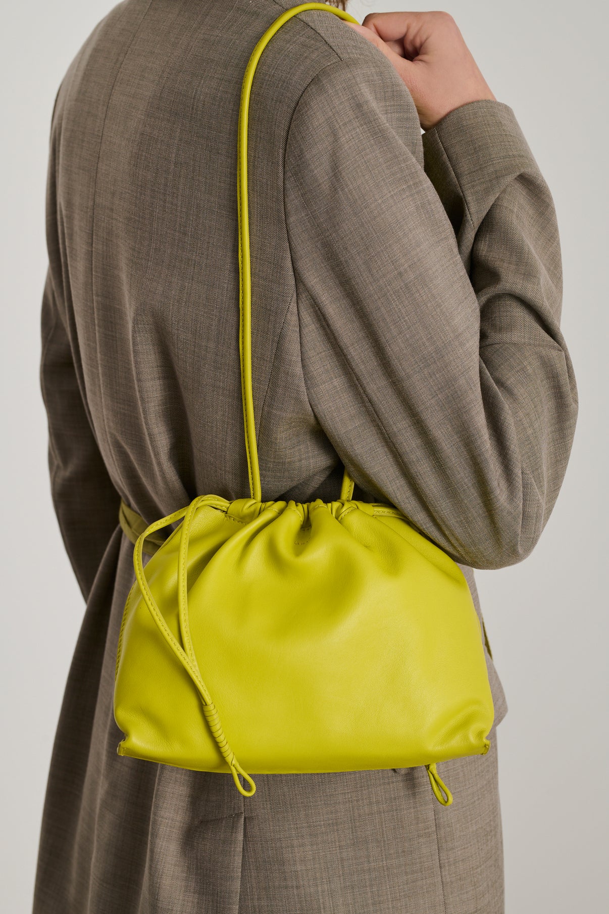 Sac Suzette - Jaune Néon - Cuir - Femme vue 2