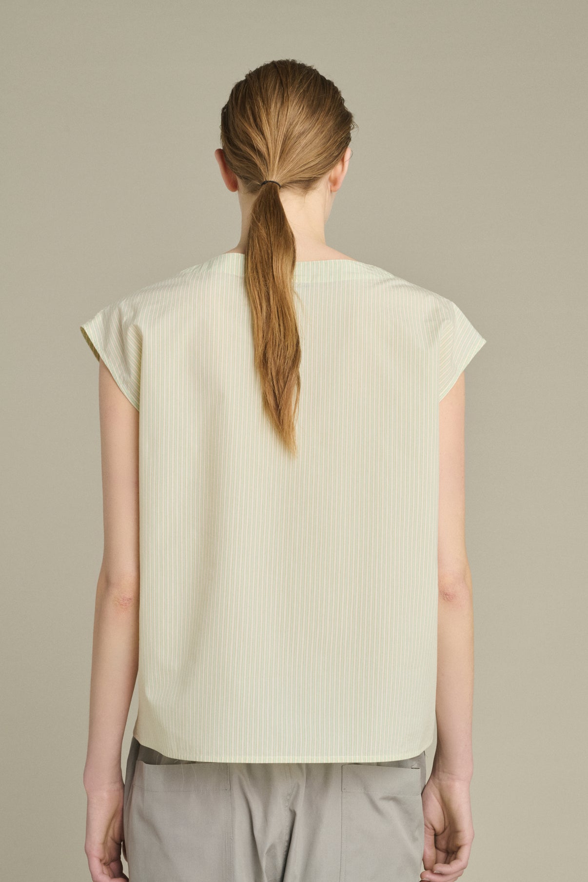 Blouse Lorena - Green/Ecru - Cotton - Women vue 2