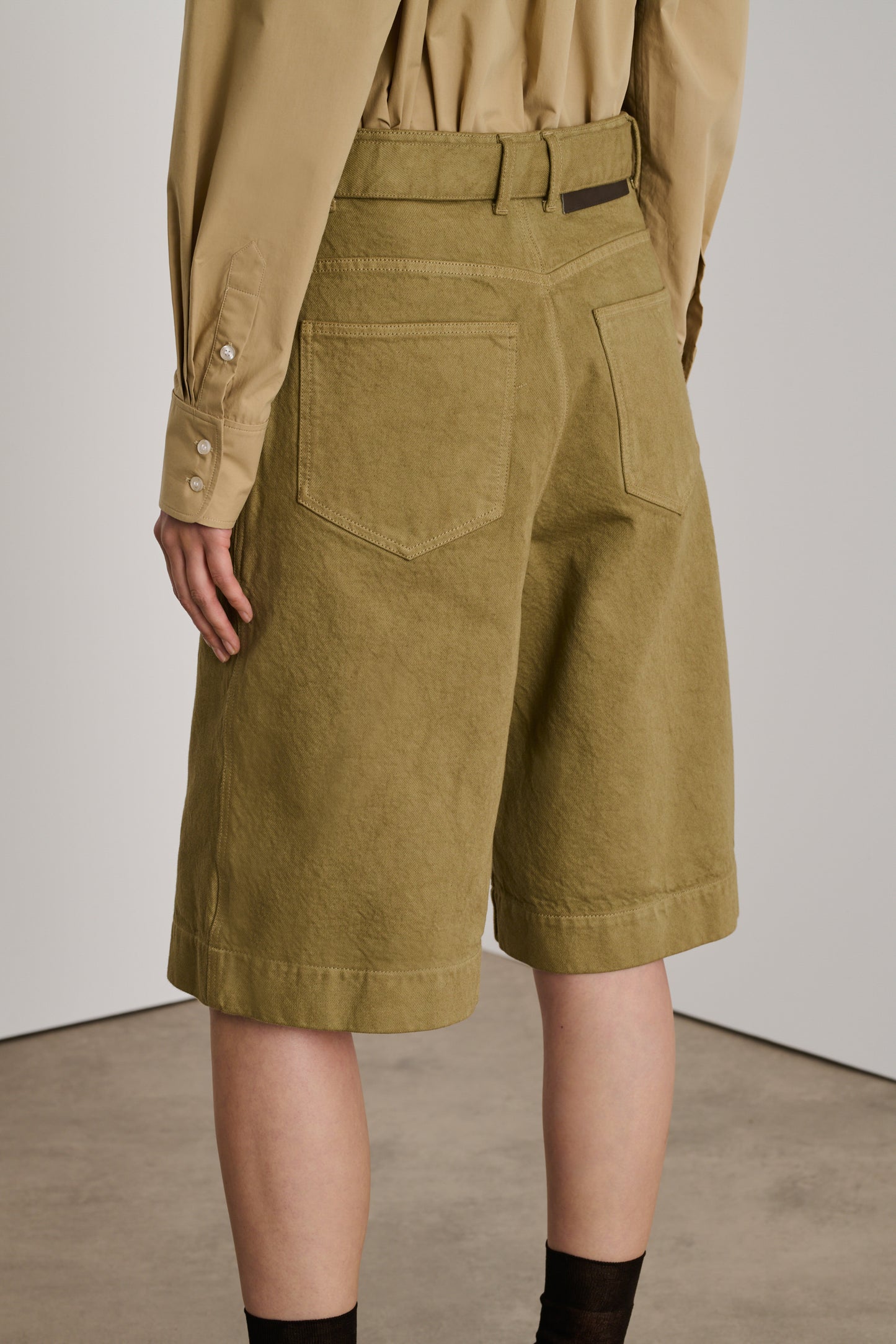 Bermuda Ethan - Beige - Coton - Femme