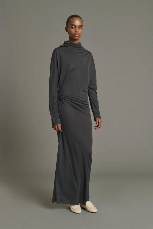 Lola Dress - Anthracite Grey - Cotton - Women