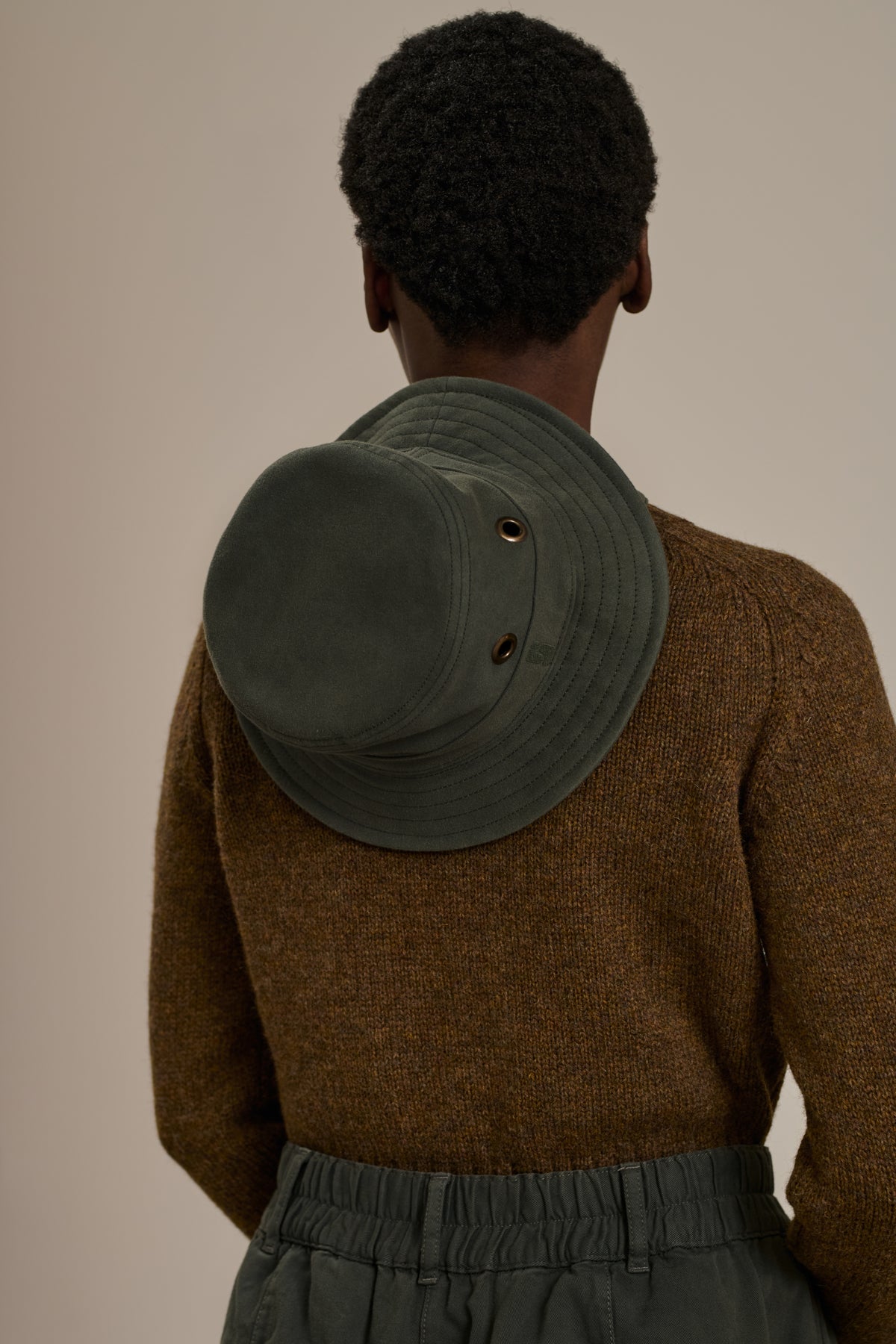 Charade bucket hat - Blue Grey - Cotton - Women vue 2