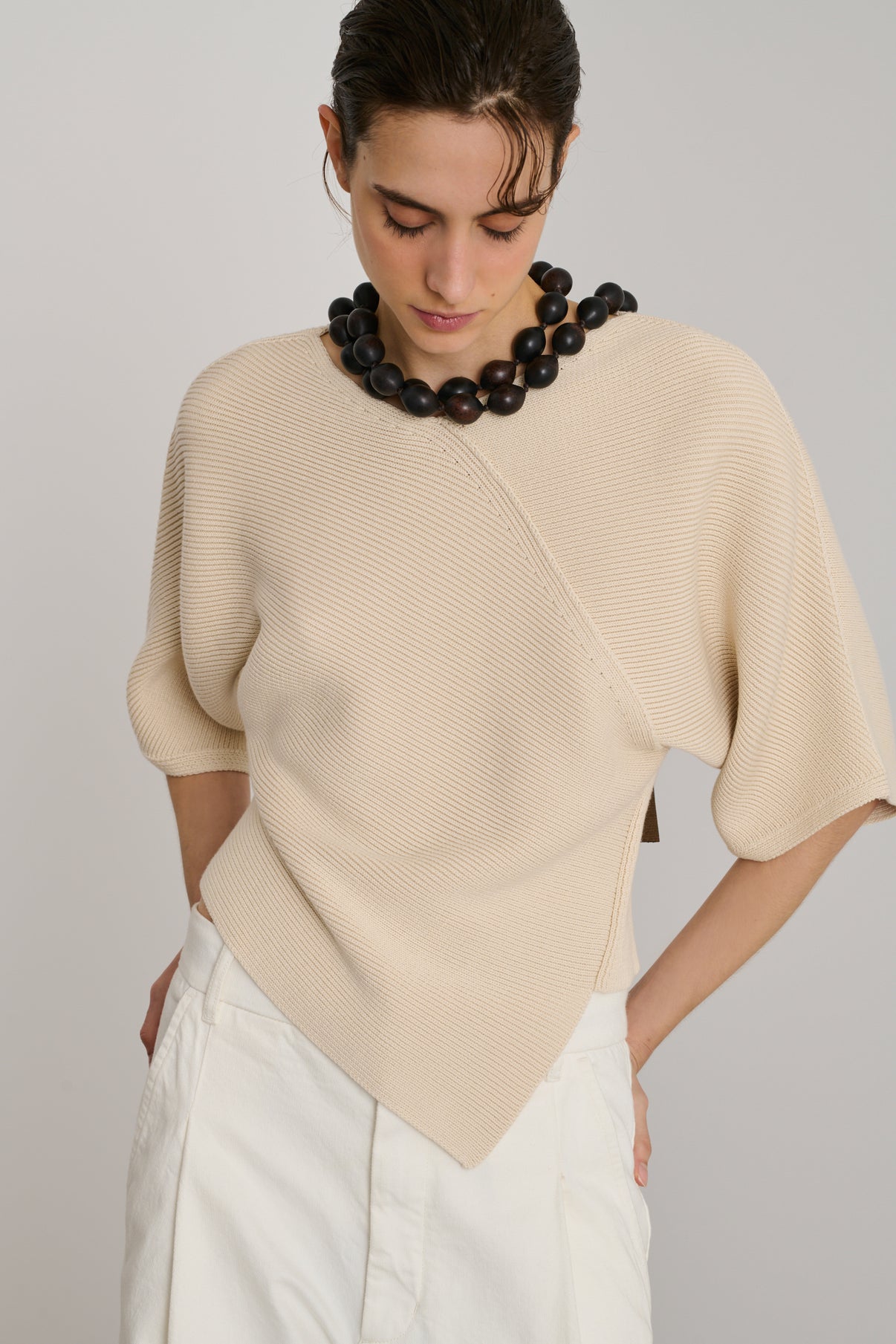 Pull Essaouira - Écru - Coton - Femme vue 3