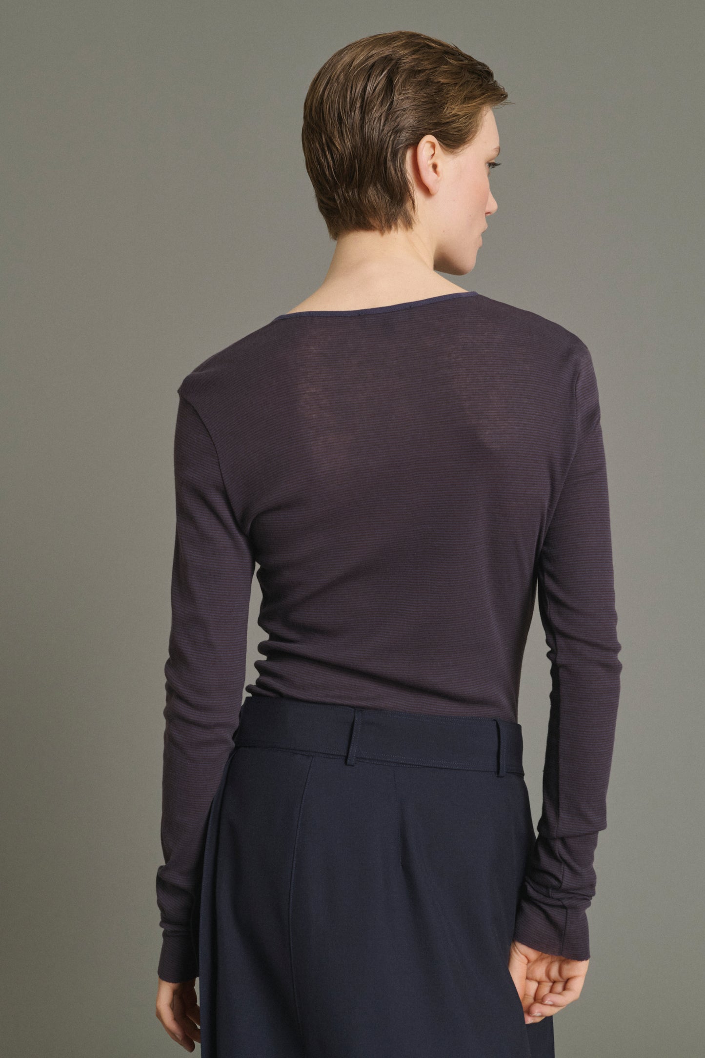 T-shirt Isabella - Brown Red/Dark Purple - Cotton - Women