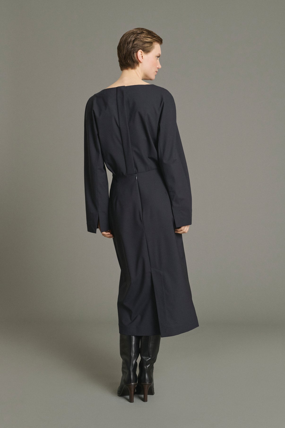 Julia Dress - Dark Navy - Women vue 2