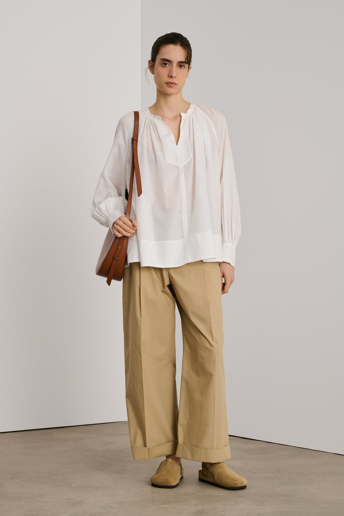 Blouse Sierra - Ecru - Coton - Femme vue 1