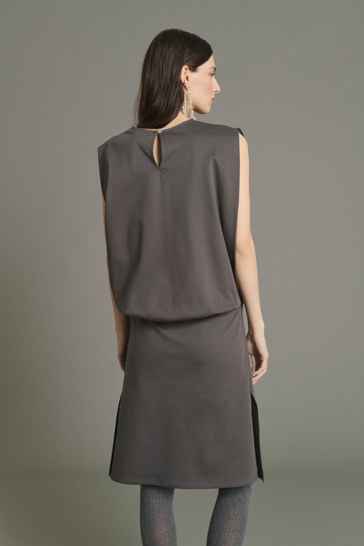 Jolene dress - Slate - Cotton - Women vue 5