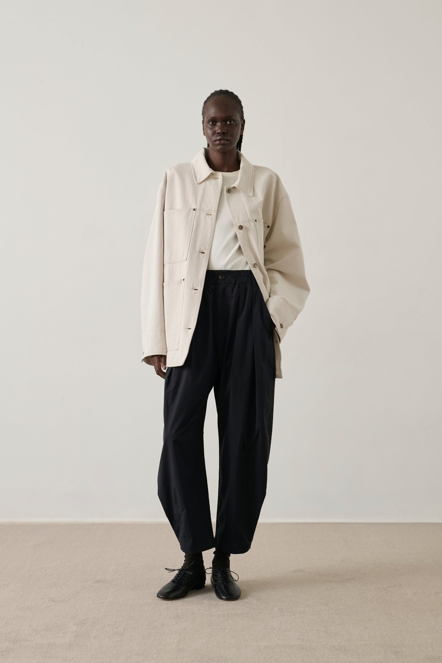 Pantalon Vernon - Noir - Coton - Femme