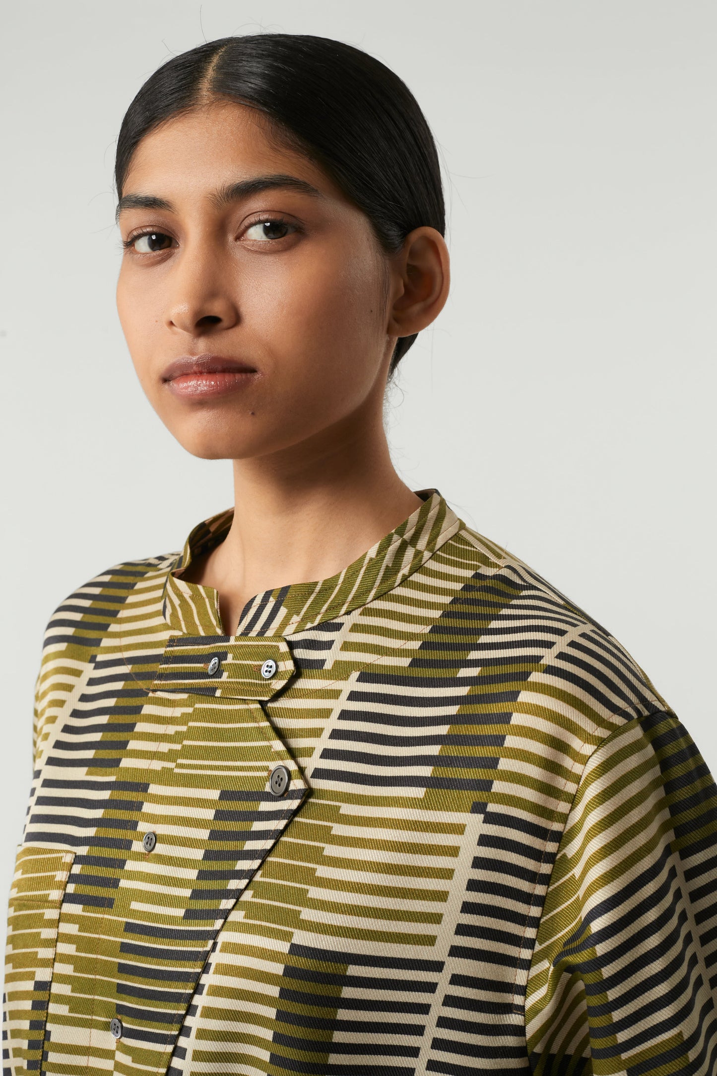 KHAKI PHILOMENE Dress