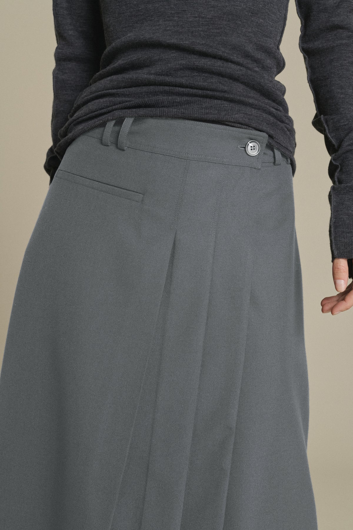 Varna skirt - Mottled Grey - Women vue 3