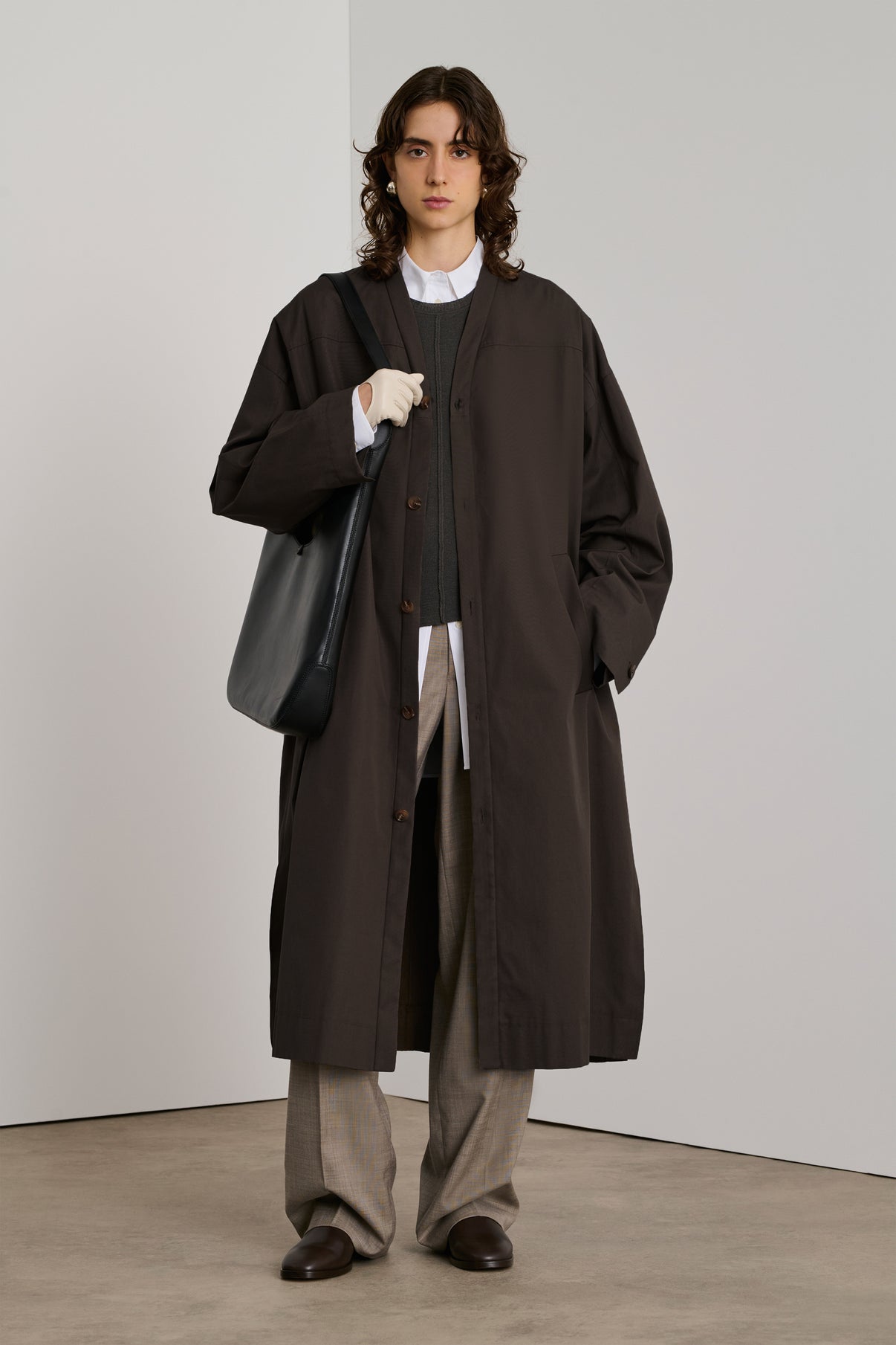 Manteau Elite - Ébène - Coton - Femme vue 1