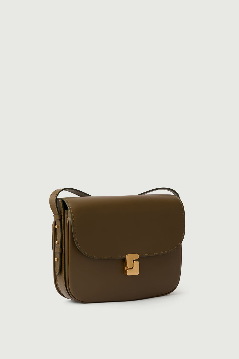 Sac Bellissima Maxi - Kaki Doré - Cuir - Femme